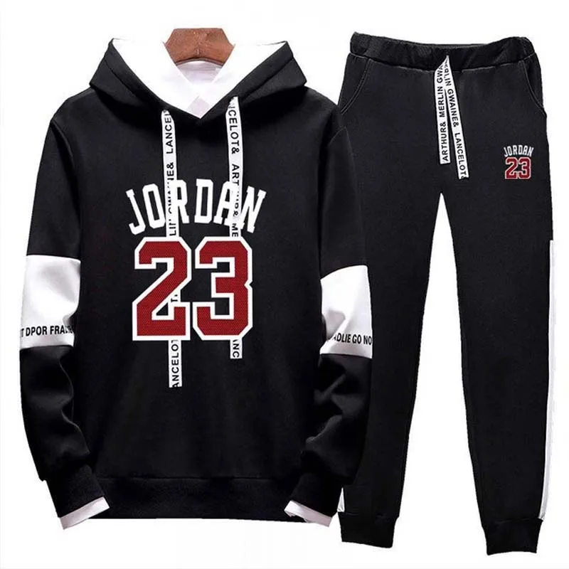 Мужской спортивный костюм из двух предметов, мужская одежда jordan 23, спортивный костюм, толстовка с капюшоном, тренировочные штаны, спортивный костюм для бега, спортивная одежда для бега