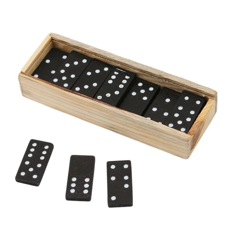 28 шт./компл. деревянная настольная игра-домино для путешествий веселая игра