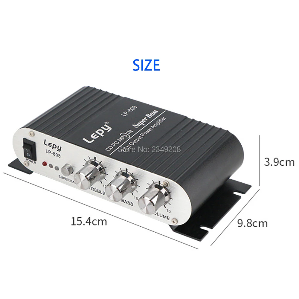 Аркадный усилитель 12 В 2X20W CD MP3 радио мотоцикл автомобиль домашняя аудиосистема