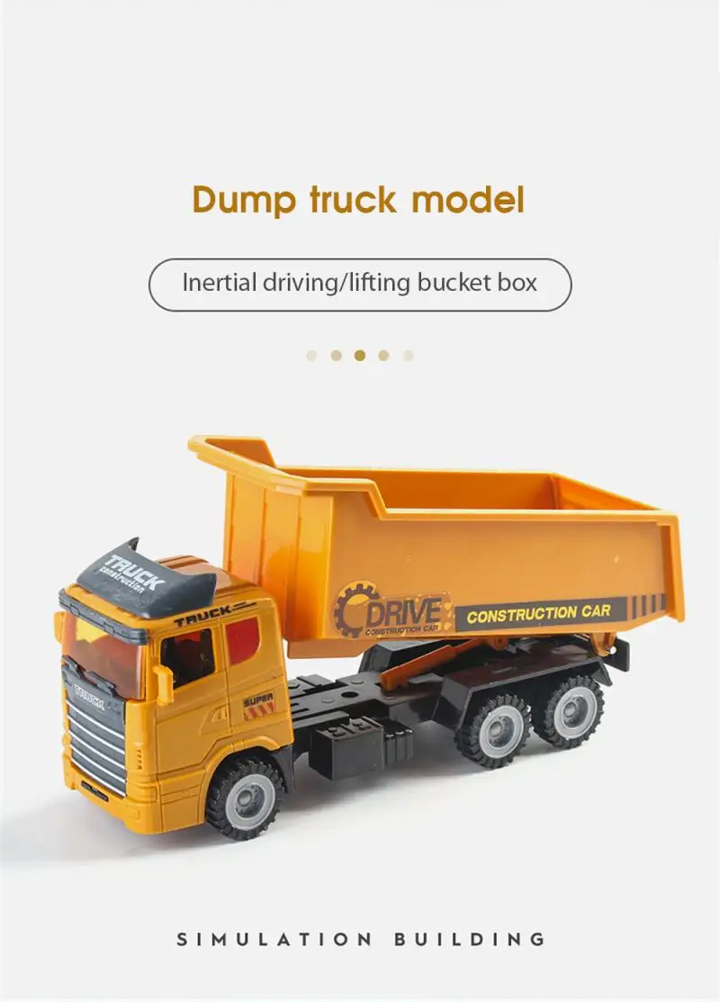 

New Product Children Car Toys DIY Assembly Large Simulation Inertial Engineering Vehicle Model Bulldozer Road Roller Excavator