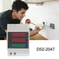 multi function d52 2047 din rail ammeter voltmeter voltage test easily carrying active power factor time energy lightweight gadg