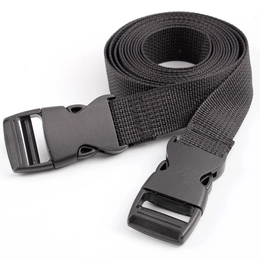 

2Pcs Travel Suitcase Luggage Strap Baggage Belt W/ Quick Release Buckle Clip