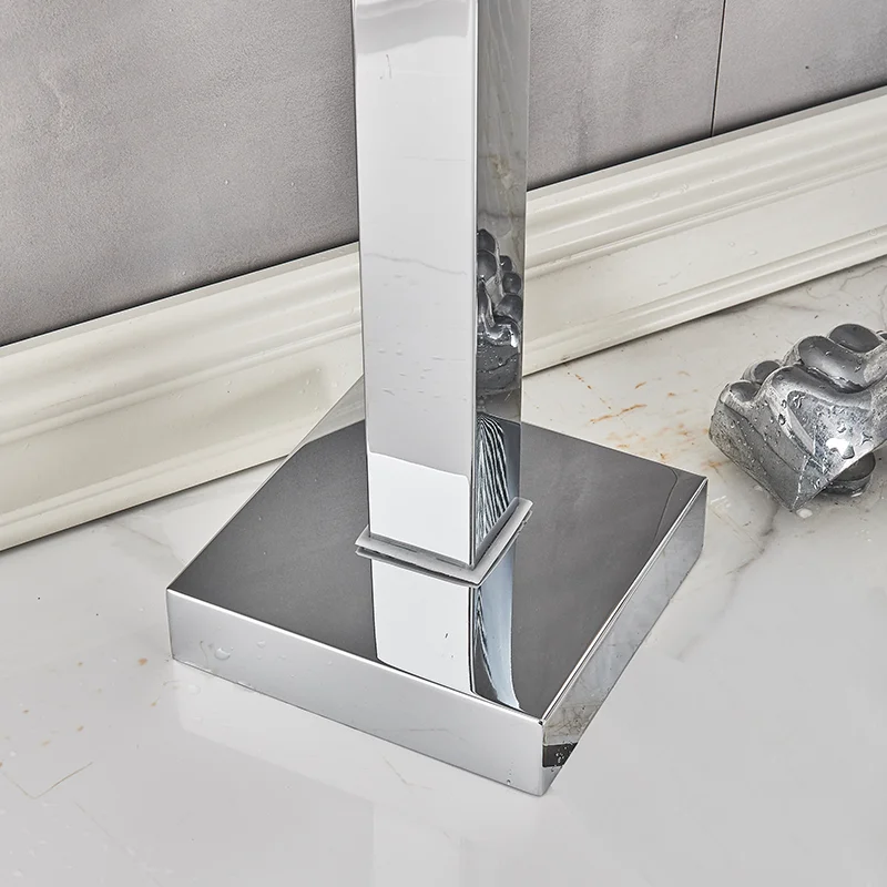 Автономный смеситель для ванны с одной ручкой вращение на 360 градусов ручным