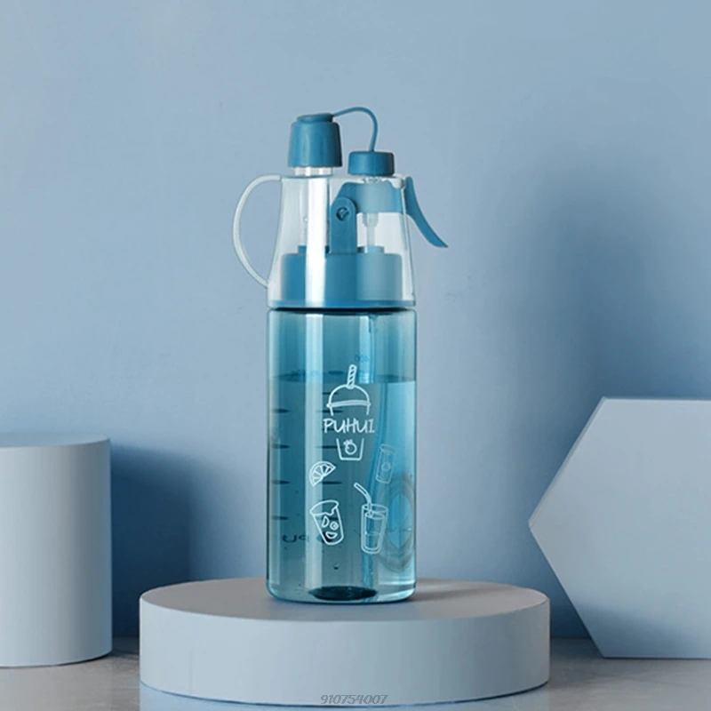 

Free Shipping 400ml Mist Spray Water Cup with Straw Portable Sports Gym Bottle Water Replenishment Cooling Cup ju1 21 Wholesales