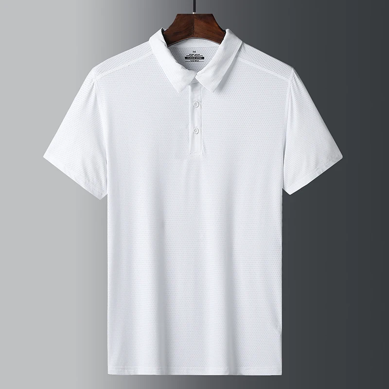 Летняя модная мужская рубашка-поло Высококачественная Мужская хлопковая с