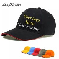 longkeeper 10pcslot snapback caps men women baseball hats customized logo hip hop printingembroidery adult hats casual hat
