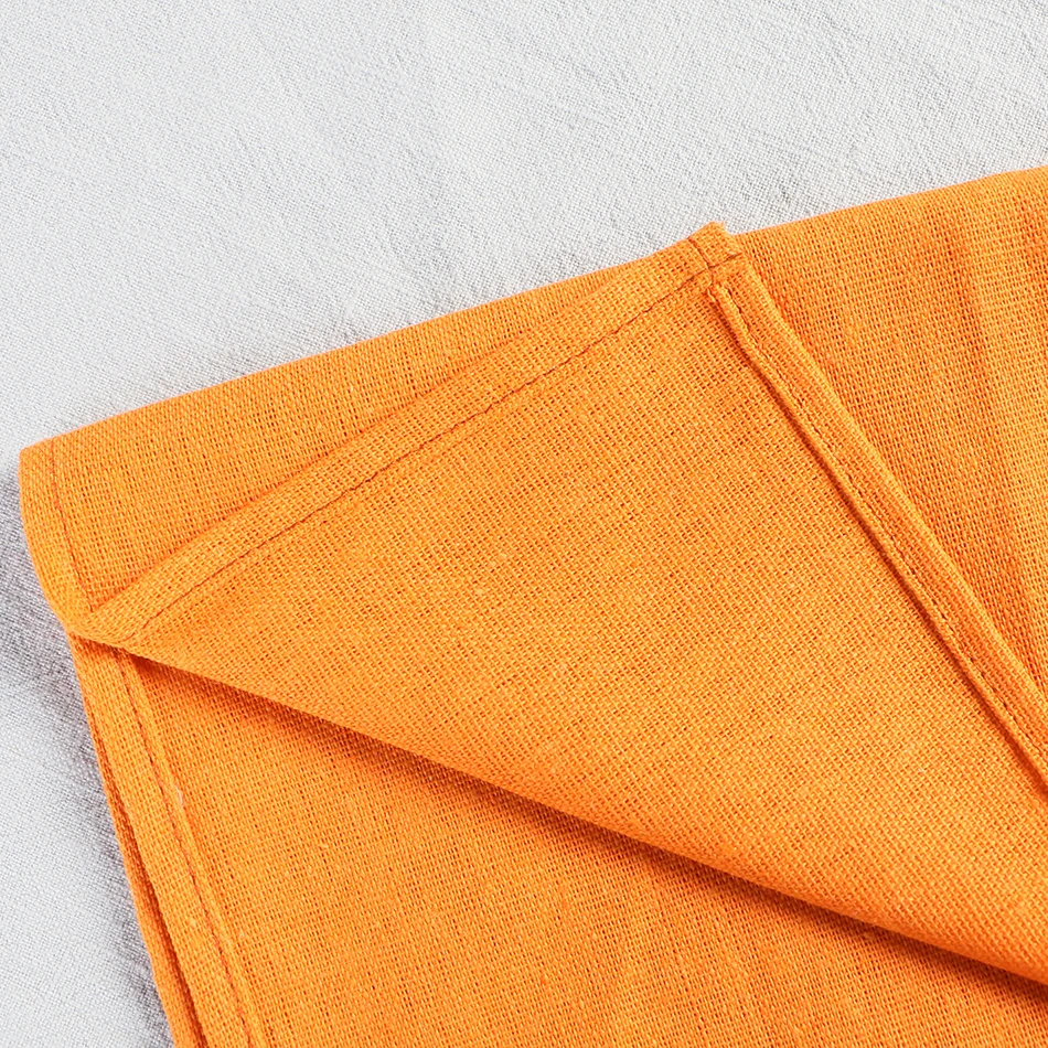 

45X45cm Durable Cloth Napkin Polyester Cotton Soft And Comfortable Reusable Suitable For Wedding Decoration Family Gathering