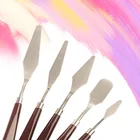 1 Набор, скребок для нанесения масляной краски, большой, средний и маленький цвет искусственной краски, палитра цветов, канцелярский нож