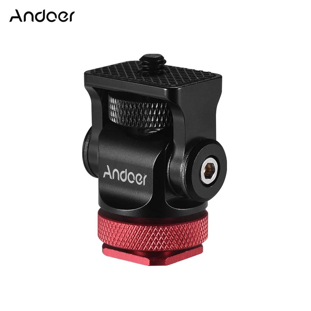 Мини шаровая Головка Andoer с поворотом на 180 ° Шариковая головка гаечным ключом