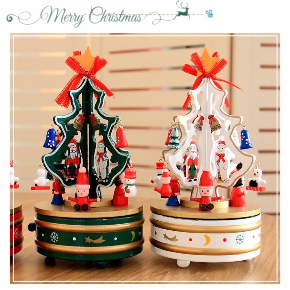 Романтичный дизайн музыкальная шкатулка для рождественских елок украшение дома