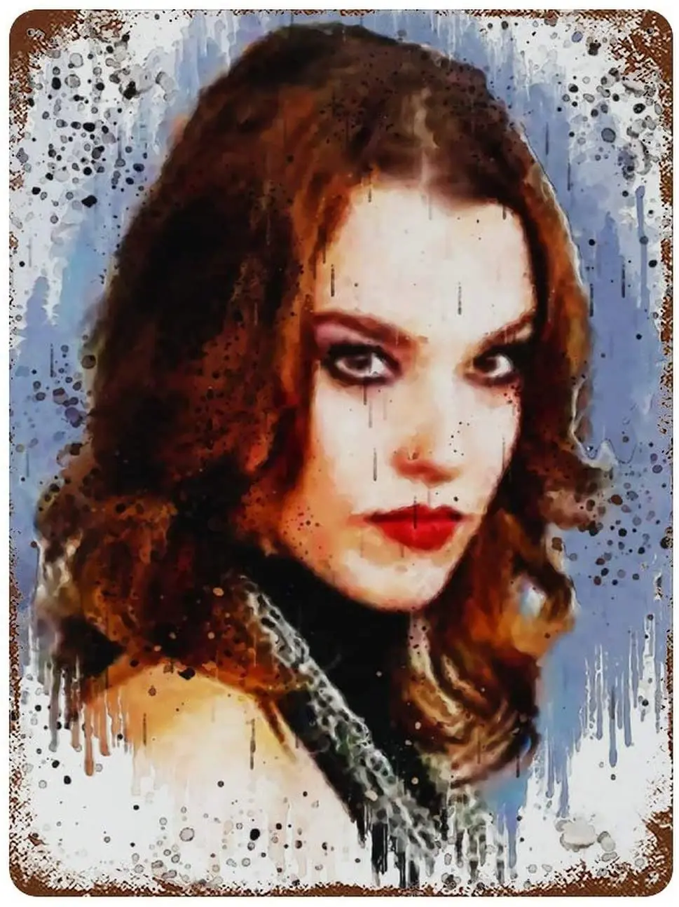

Lzzy Hale Tin Sign Metal barber shop decor Wall Signs Hall Cafe Garage Poster Vintage Plate Painting 15.7"×11.8"