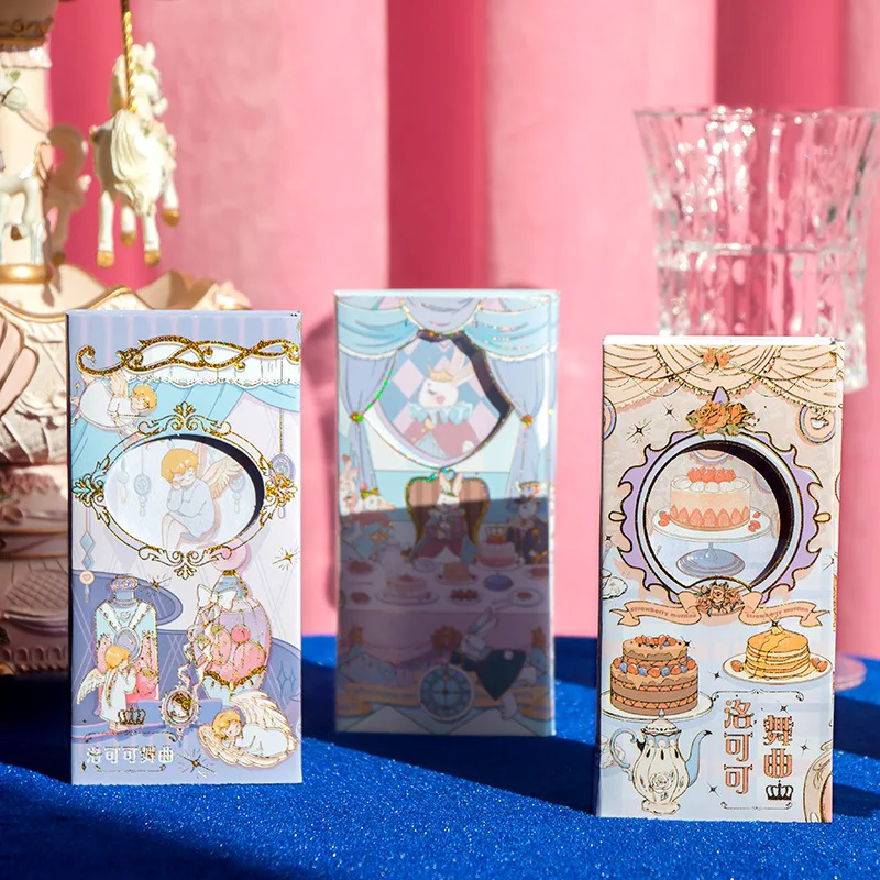 

4PCS/LOT Kawaii Colorful Memo Pad Collection 55mm*155mm The Fantasy Sweet Dinner Theme Paper Notes