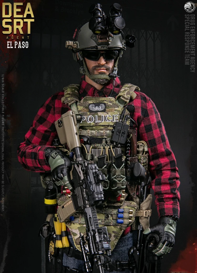 DAMTOYS 1/6 мужской Solider DEA SRT специальный ответ агент команды EL PASO 78063 полный набор