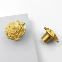 rose furniture cabinet handles modern cupboard door knob drawer pulls solid brass for christmas home renovation and improvement