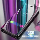 Умный зеркальный флип-чехол для телефона Samsung A90 A80 A72 A71 A70 A60 A52 A51 A50 A32 A41 A21 A30 A12 J320 J520 J720 J330 J530 J730
