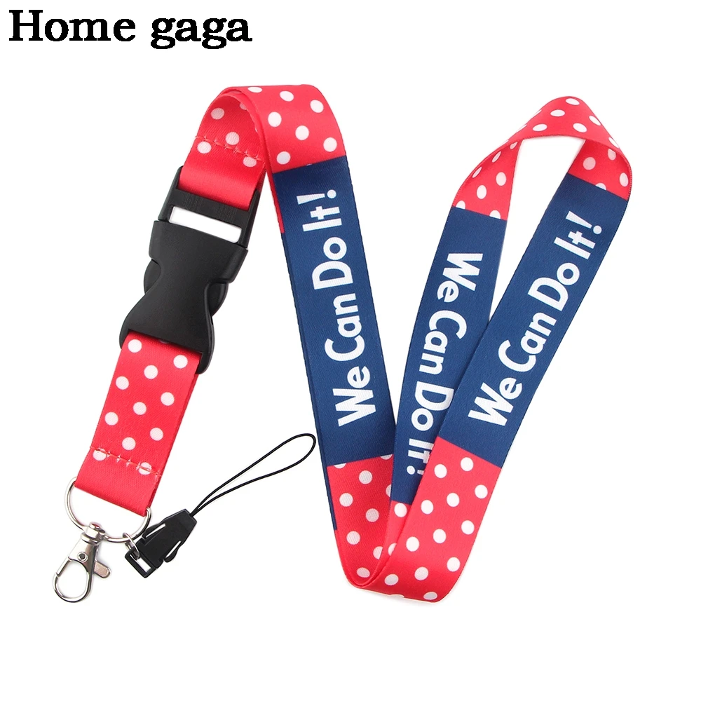 D3254 Homegaga мы можем сделать это ремешок на шею для ключа ID карты Мобильный телефон