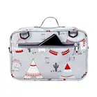 Органайзер для детской коляски, многофункциональная маленькая сумка для подгузников с изолированным держателем для чашек, с большим пространством, с салфетками, с ремнем на плечо