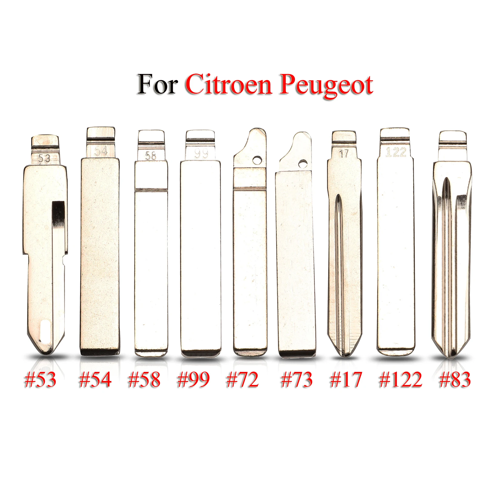 

jingyuqin Folding Remote Car Key Blade For Citroen For Peugeot VA2 HU83 SX9 #17 #53 #54 #58 #72 #73 #83 #99 #122 Blank Replace