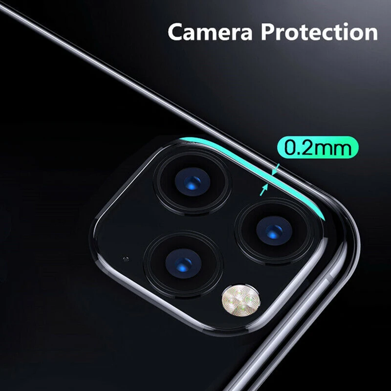 Тонкий прозрачный мягкий ТПУ чехол-накладка для Apple iPhone 12 11 Pro Xs Max X XR 6 7 8 Plus SE 2020 |