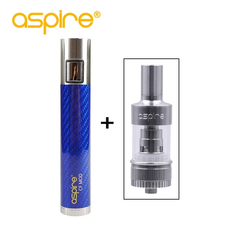Электронная сигарета vape aspire CF MOD поддержка 18650 батарея(не входит в комплект) бокс мод для электронных сигарет электронные сигареты подходит бак atlantis - Цвет: blue mod with tank