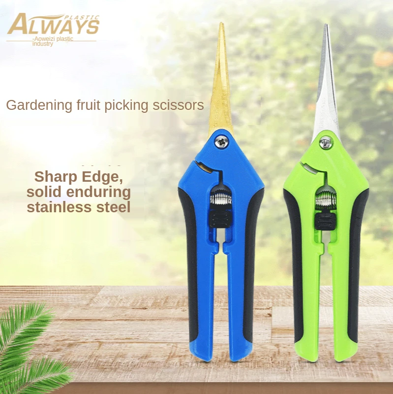 

Stainless steel Garden pruning shears Fruit shears Home vessels garnish branches Weed small shears gardening tools