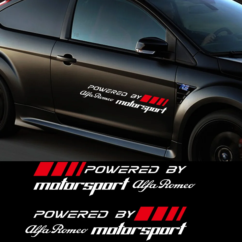 Автомобильная наклейка на дверь 2 шт. автомобильная с логотипом s для alfa romeo Giulia