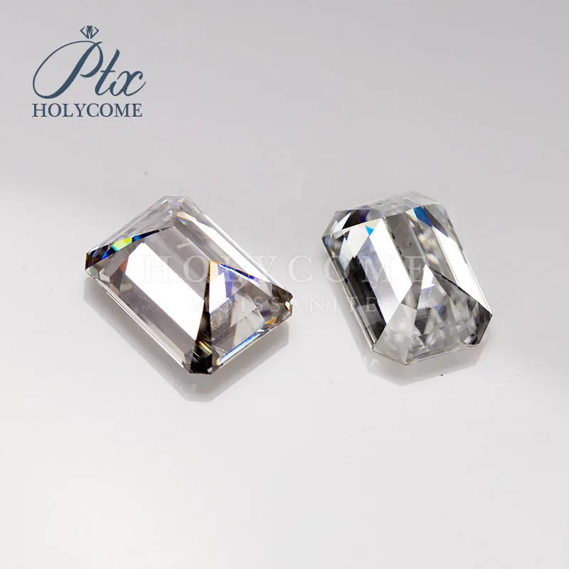 Оптовая продажа белая изумрудная огранка бриллиант от поставщика 4x5 5 мм 2020