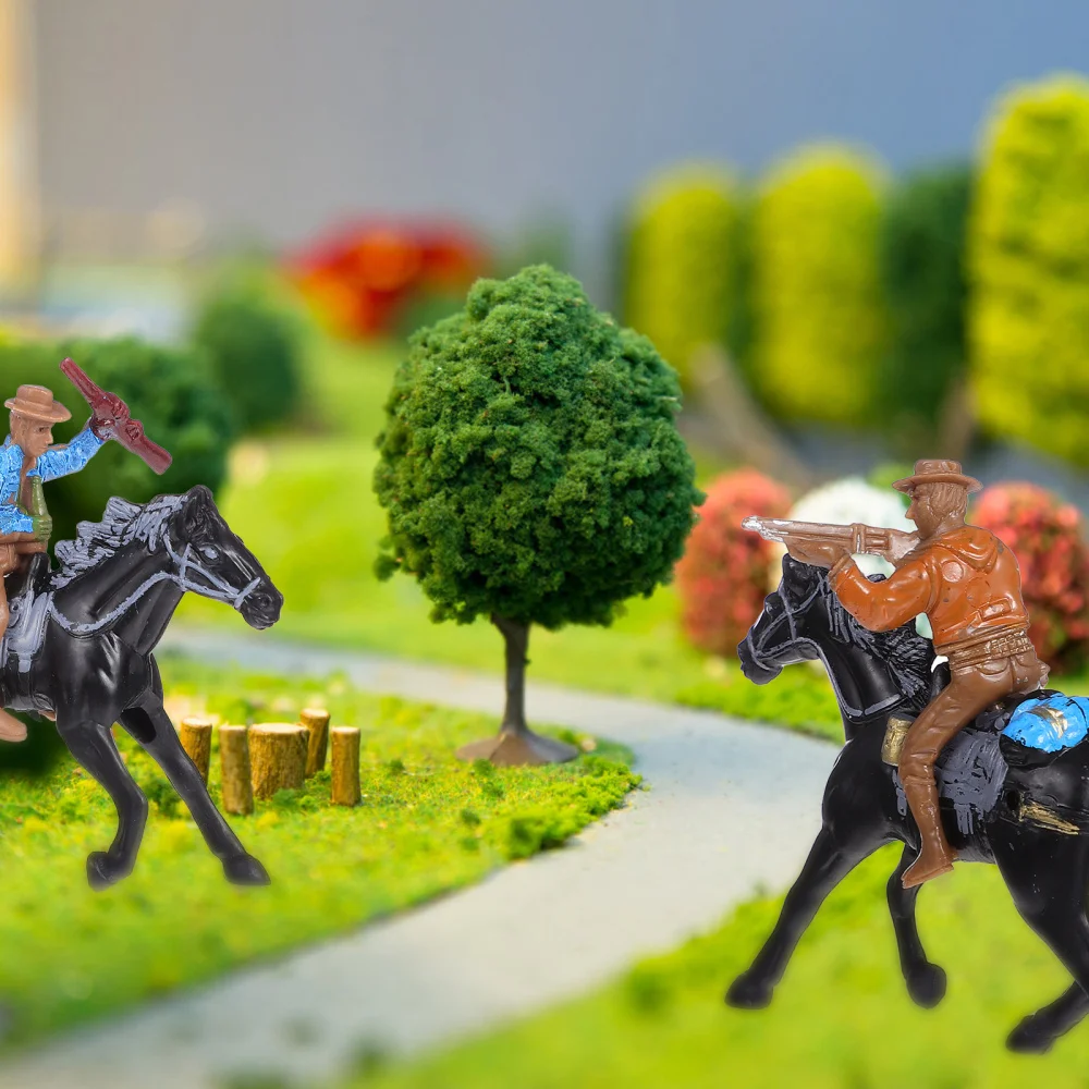 

4pcs Creative Westward Cowboy Figures Models Kids Toys (Random Color)