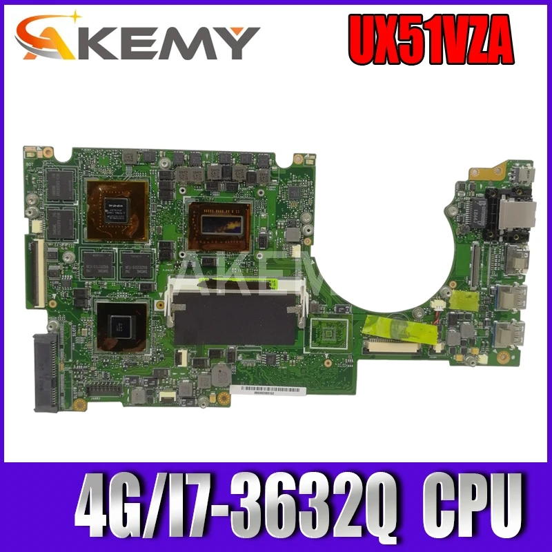 UX51VZA материнская плата для Asus U500V U500VZ UX51VZ ноутбука 90R NWOMB1H00Y 4G/I7 3632QM (V2G)|Материнские