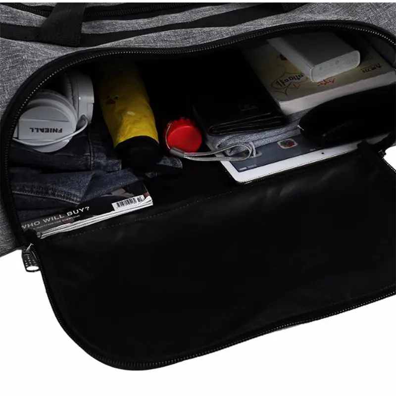 Спортивные спортивные сумки для тренировок мужские большие переноски черные