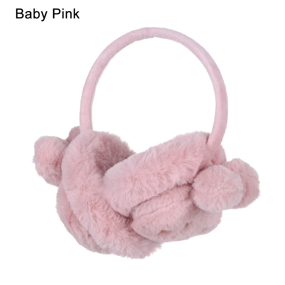 Rabbit-baby pink Зимние наушники для ушей, теплые милые Детские утепленные плюшевые наушники с единорогом, новинка, высокое качество, покрытие для ушей, теплые аксессуары, подарки для детей - Цвет: Rabbit-baby pink