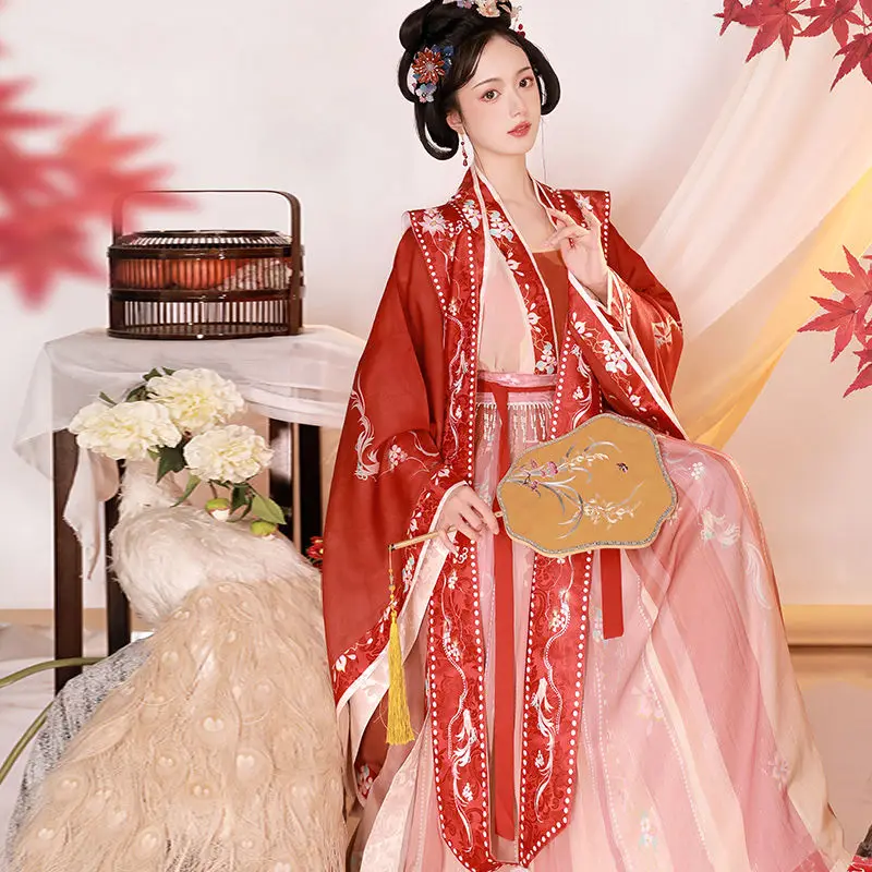 Женское платье ханьфу династии Song Традиционный Элегантный танцевальный костюм с