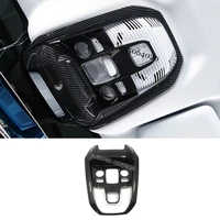 abs carbon fiber for peugeot 3008 gt 5008 2017 2020 accessories car front reading lampshade panel cover trim car styling 1pcs
