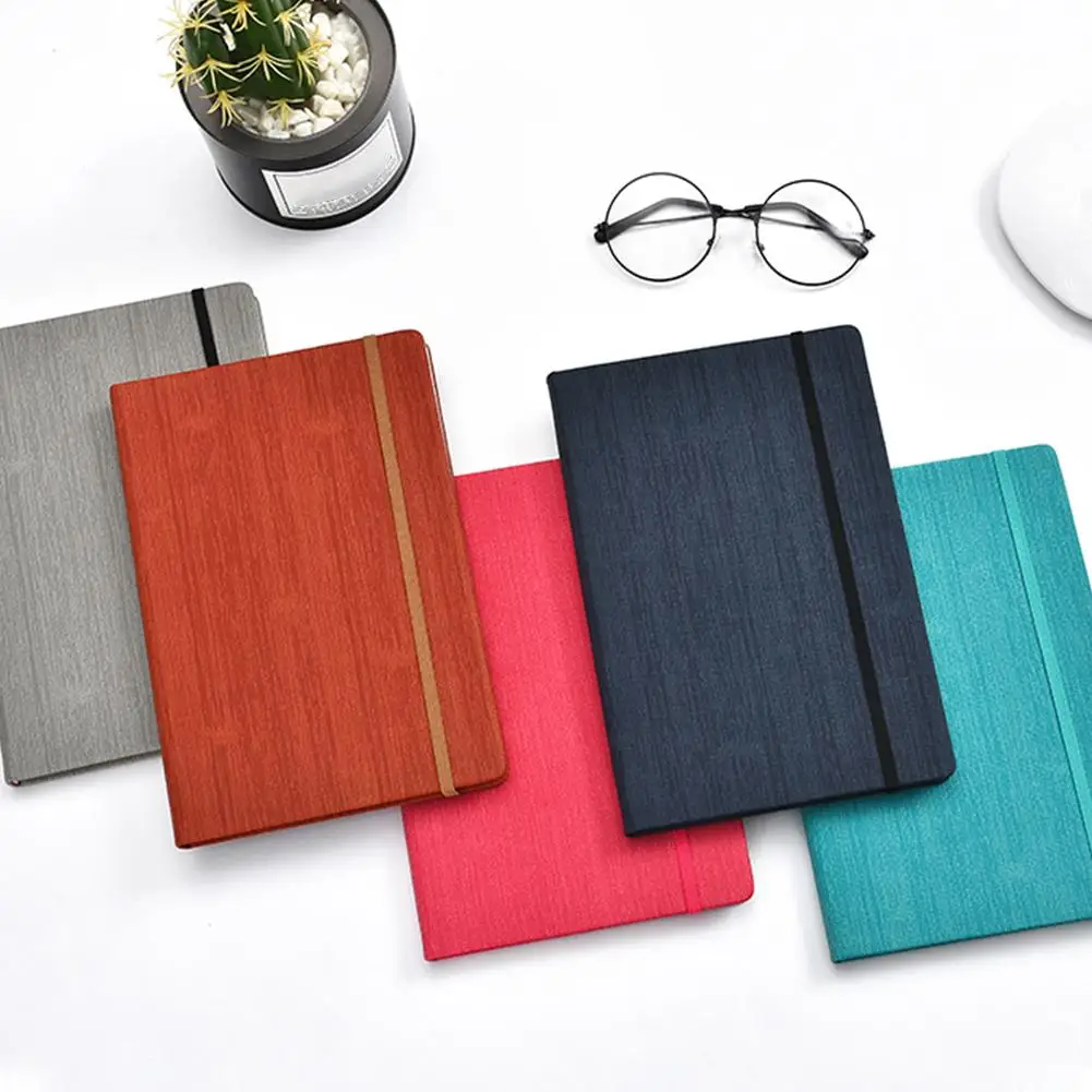 A5 190 страничная Бумага Обложка из искусственной кожи журнал блокнот с подкладкой