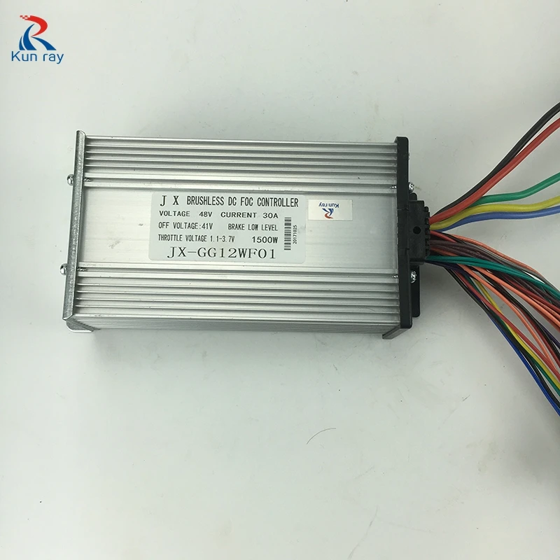 KUNRAY бесщеточный контроллер скорости двигателя 12Mosfet 800 Вт 1600 48 В постоянного тока
