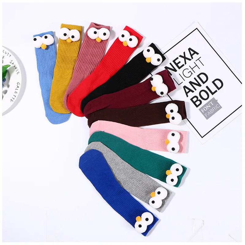 Однотонные женские хлопковые гольфы длинные гетры для мальчиков и девочек