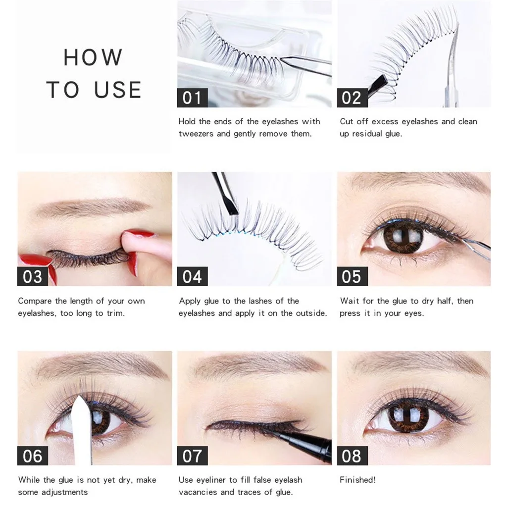 9 пар 3D норки с цветными мягкими длинными вьющимися и изогнутыми многослойными