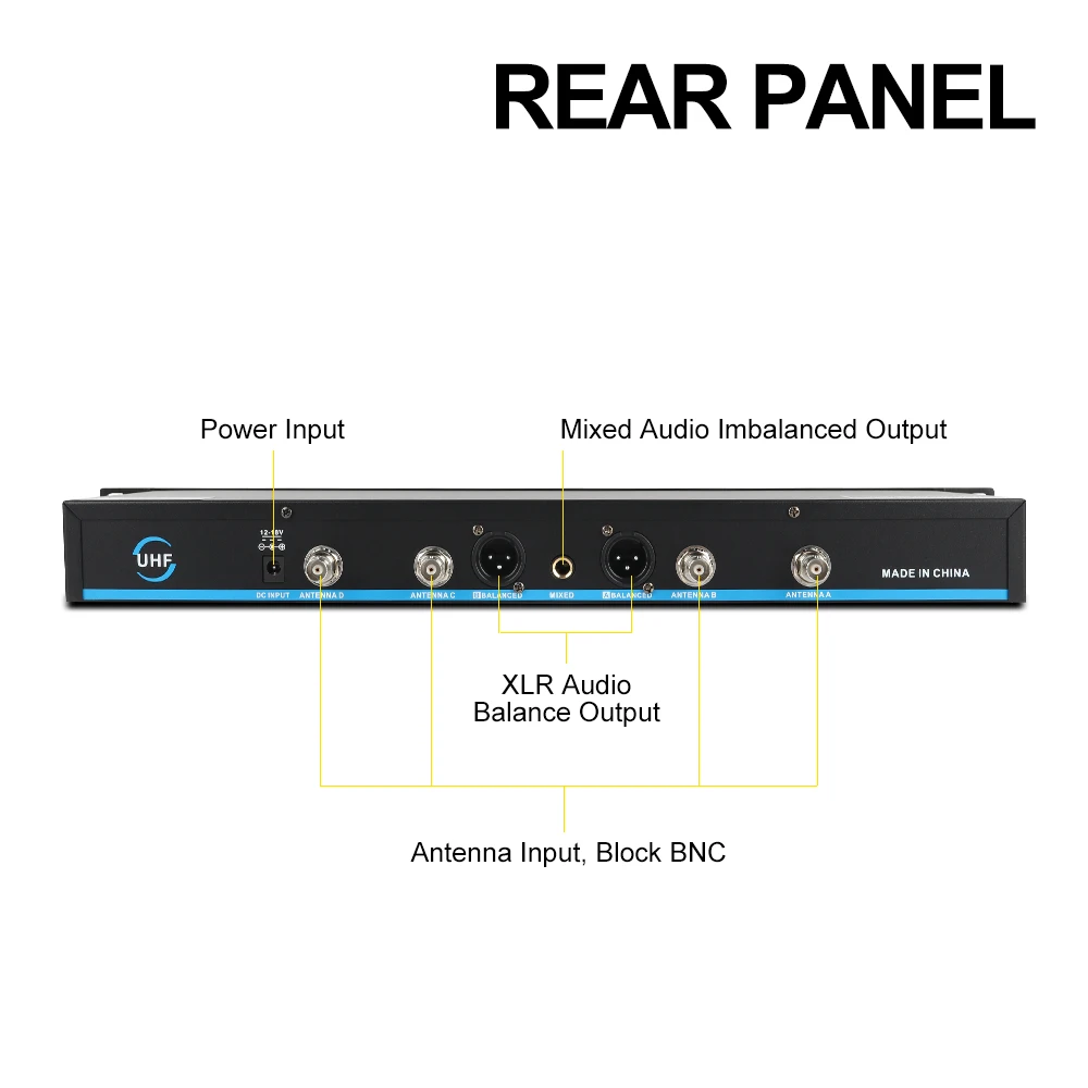 XTUGA истинное разнообразие UHF Беспроводная микрофонная система профессиональная