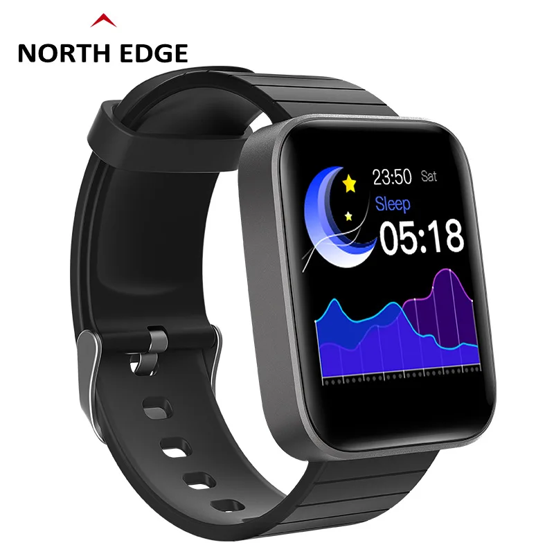 

NORTH EDGE Smart Watches Color Touch Screen 2020 Sports Bluetooth Watch Man Stopwatch Heart Rate Blood Pressure Fitness Tracker