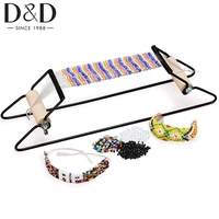 woodstainless steel weaving beading loom set for jewelry bracelets diy handmade kit knitting machine child educational toys