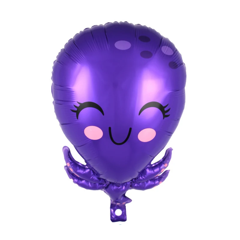 5pcs /lot Fish Foil Balloons Birthday Party Shark Octopus Clown crab Air Balaos Sea Starfish Animal Theme Decoration | Дом и сад