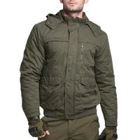 autumn and winter plus size military uniform mens jacket cotton short cotton jacket outdoor middle aged and elderly thickening