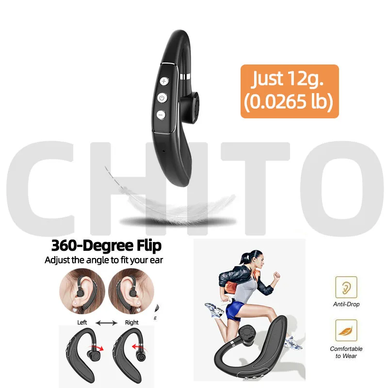 Гарнитура ушной крючок Bluetooth 5 0 беспроводные наушники стерео наушник спортивный