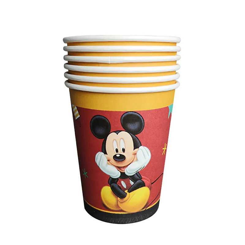 

38pc/lot Cartoon Mickey Mouse Party Theme Cutlery Party Decoration Birthday Party Baby Bath Cake Stand Cup Plate Party Supplies