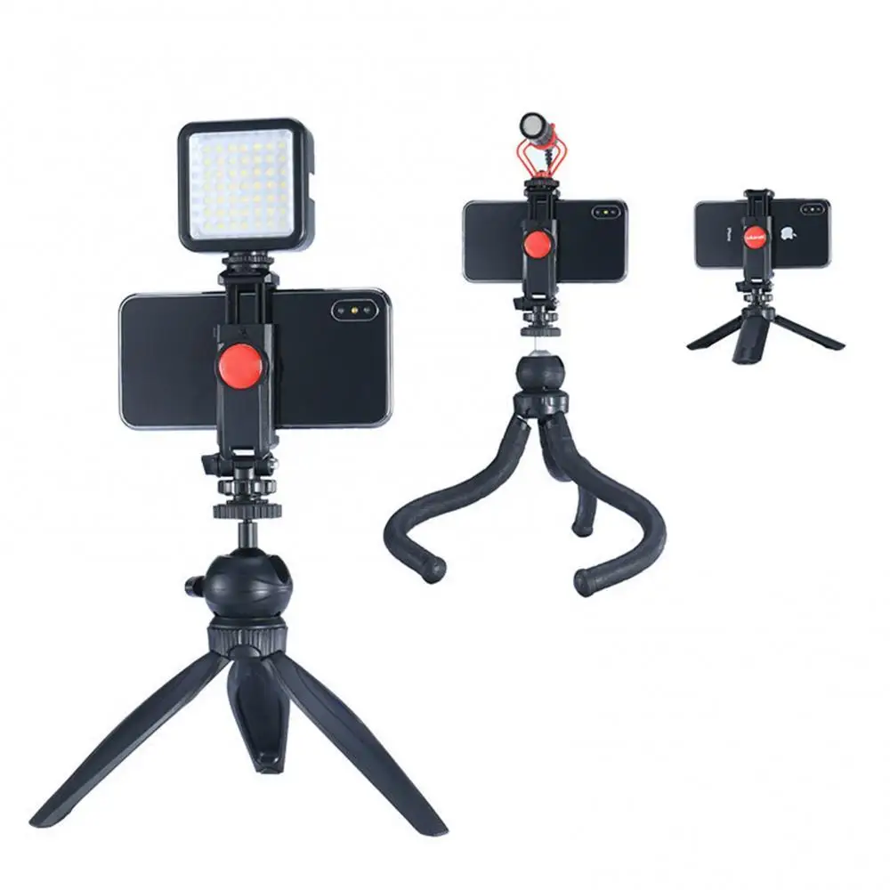 

Держатель телефона Ulanzi ST-06 с холодным башмаком для монитора смартфона DSLR для iPhone, Samsung, Xiaomi, Huawei, Трипод для смартфона