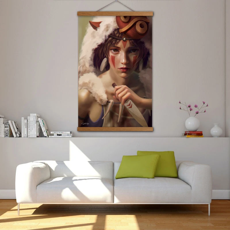 Аниме фильм Mononoke принцесса фанат искусство фэнтези девушки стены художественные