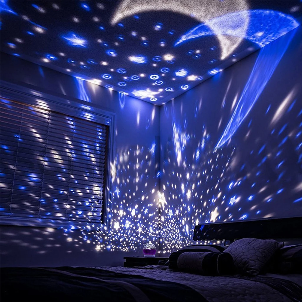 Star Galaxy Starry Sky Projector LED Neon Night Light Bulbs For Gaming Room Indie Kid Decoration Sunset Bedside Table Lamp Gifts | Лампы и