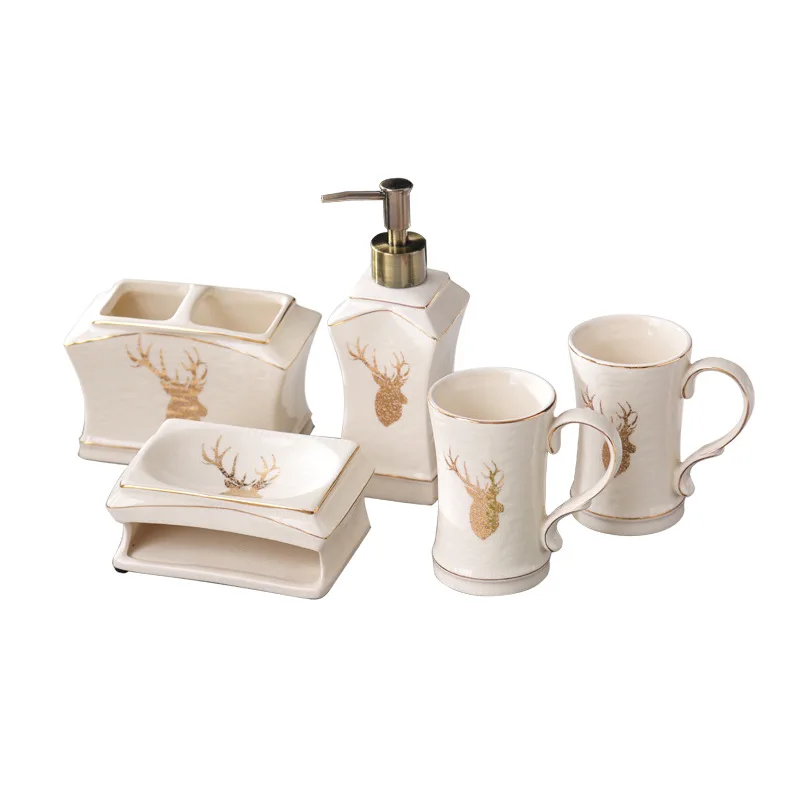 5 цветов Керамический диспенсер для жидкого мыла Коробка держатель зубных щеток