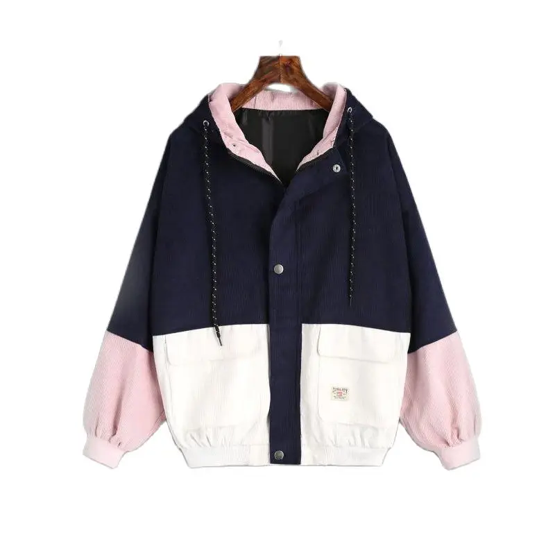 AECU11 куртка Для женщин теплые толстовки с капюшоном для малышей Вельветовая На