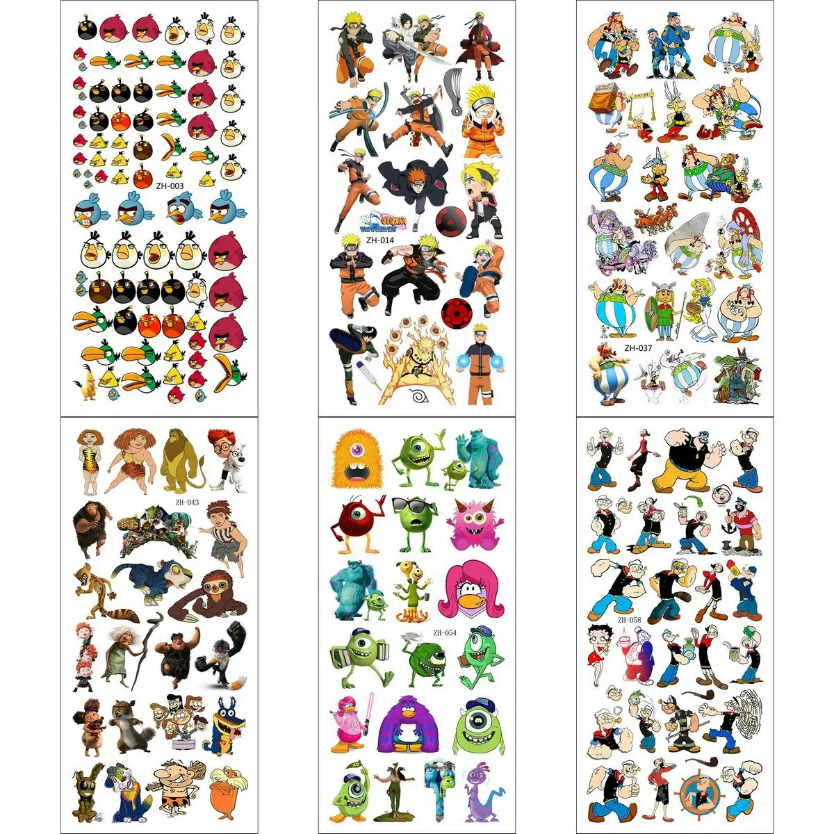 

6 шт./партия, водостойкие тату-наклейки для мужчин